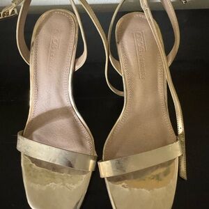 ASOS Gold Strappy heeled Sandals